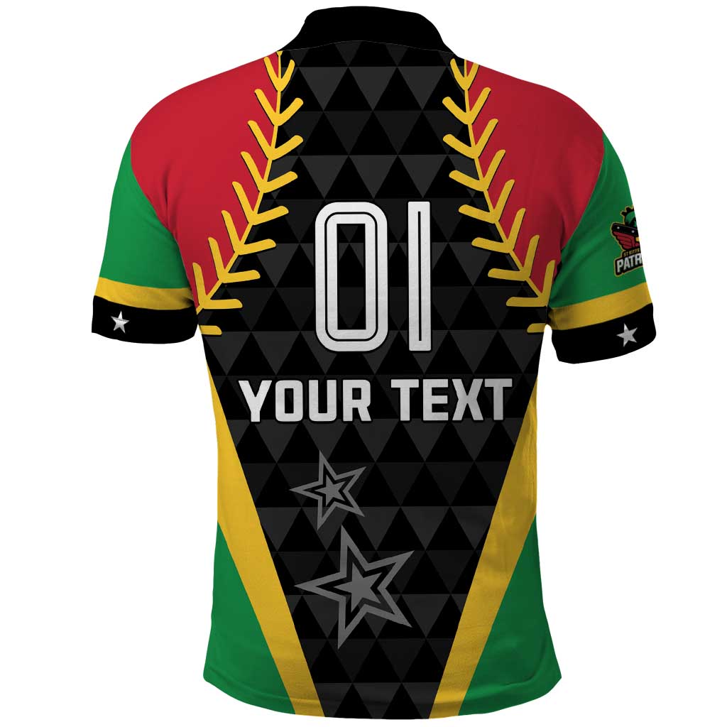 Custom Saint Kitts and Nevis Cricket Patriots Polo Shirt St Kitts Nevis in Our Blood LT01
