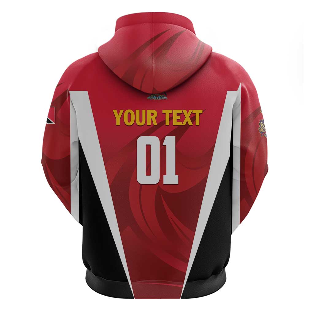 Custom Trinidad and Tobago Cricket Knight Riders Hoodie Trinbago Wave The Red LT01