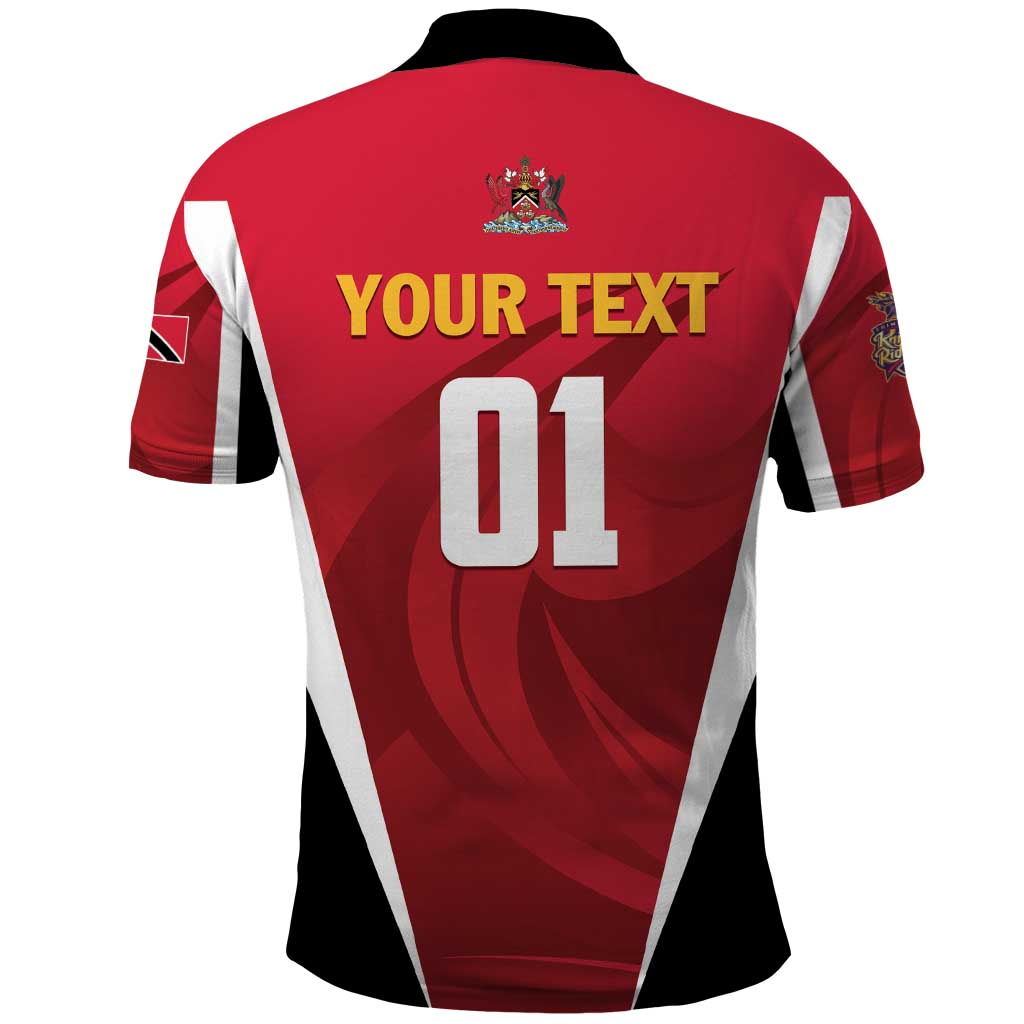 Custom Trinidad and Tobago Cricket Knight Riders Polo Shirt Trinbago Wave The Red LT01