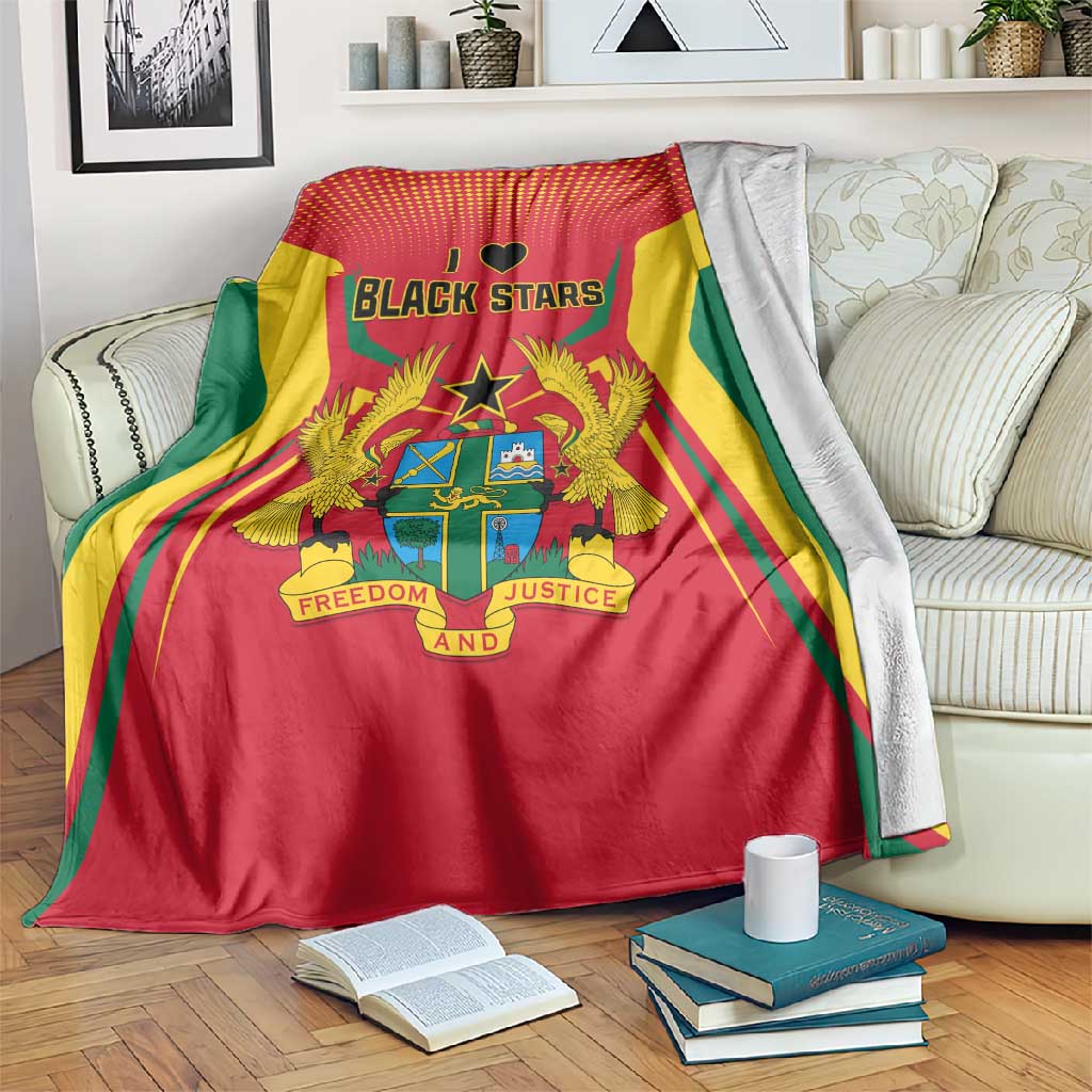 Support the Black Stars - Ghana Football Blanket LT01