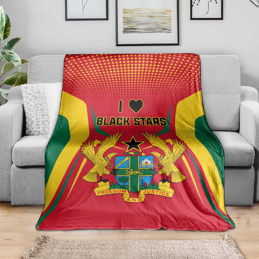 Support the Black Stars - Ghana Football Blanket LT01