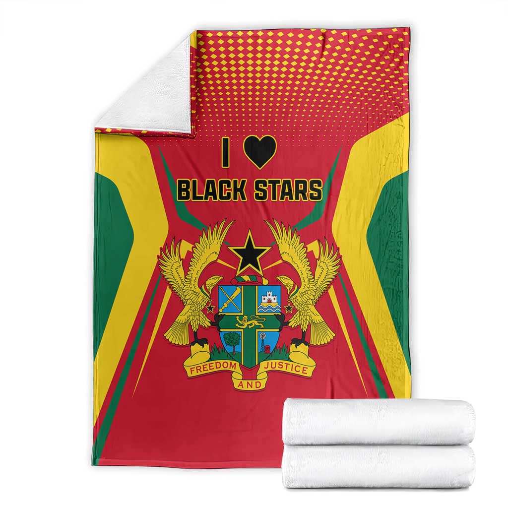 Support the Black Stars - Ghana Football Blanket LT01