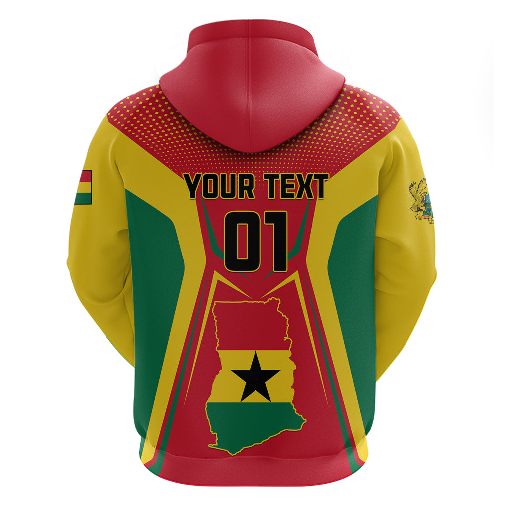 Ghana Football Hoodie I Love Black Stars LT01
