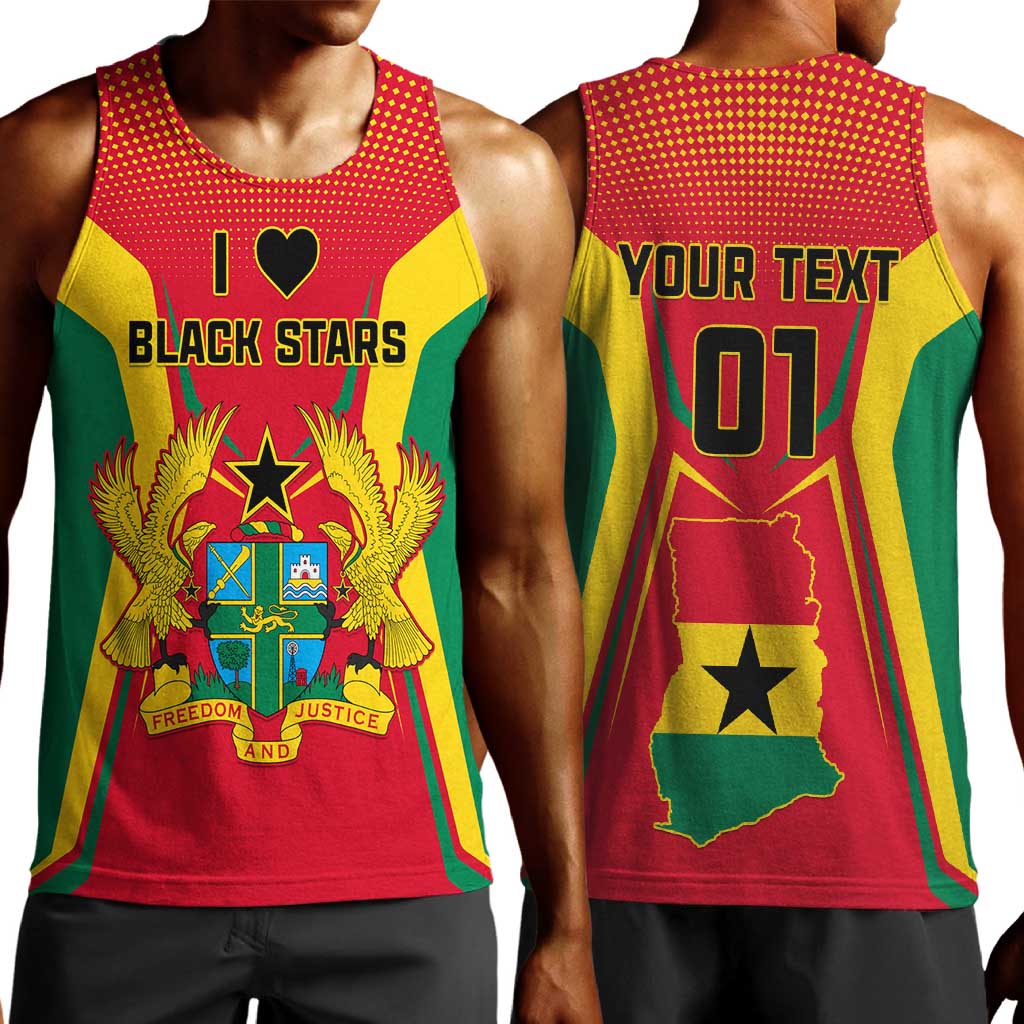 Support the Black Stars - Ghana Football Men Tank Top LT01