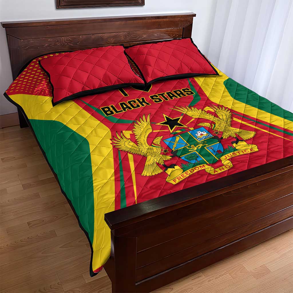 Support the Black Stars - Ghana Football Quilt Bed Set LT01