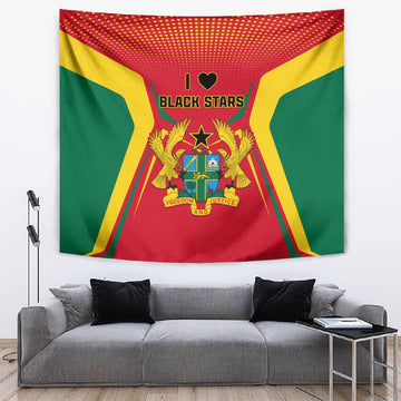 Support the Black Stars - Ghana Football Tapestry LT01