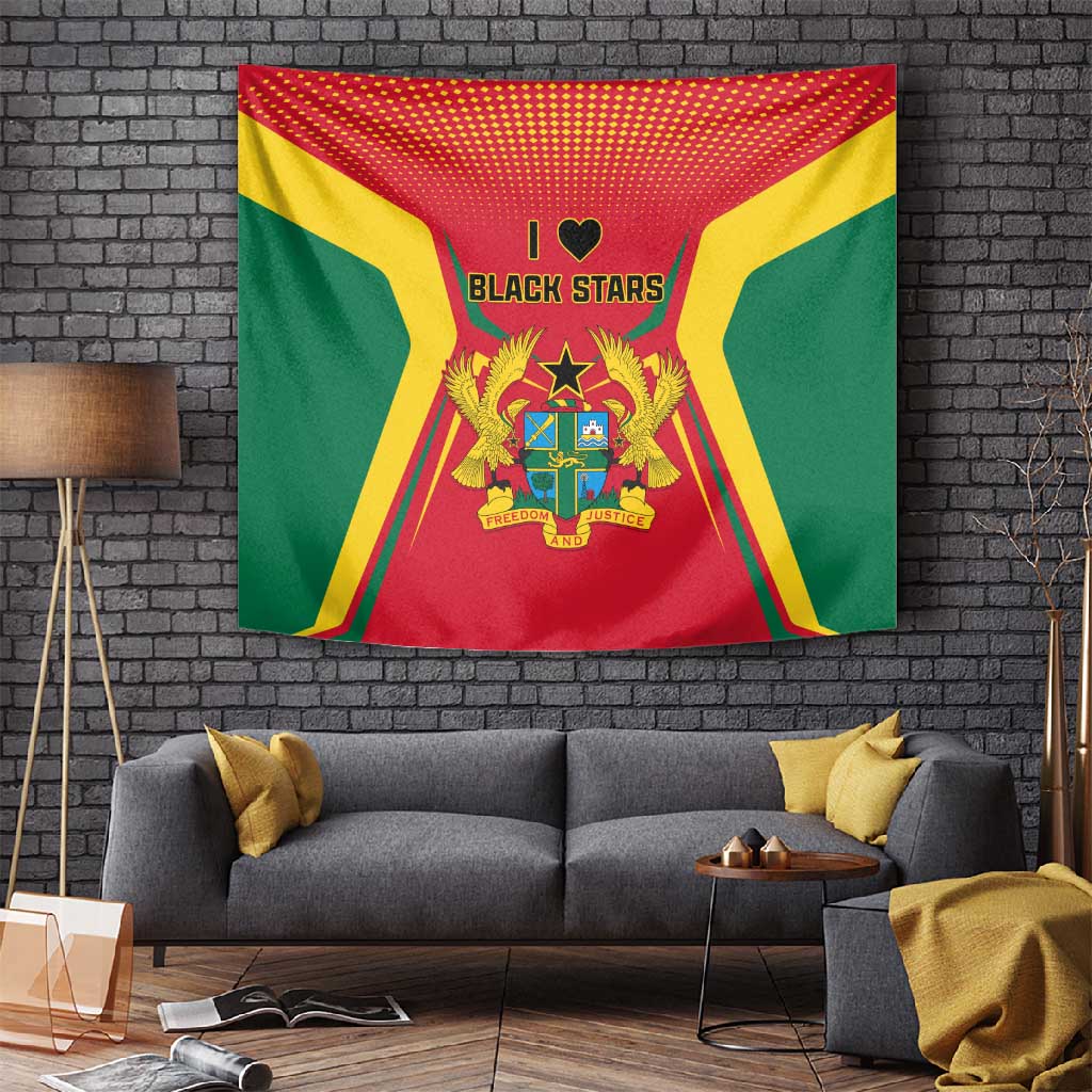 Support the Black Stars - Ghana Football Tapestry LT01
