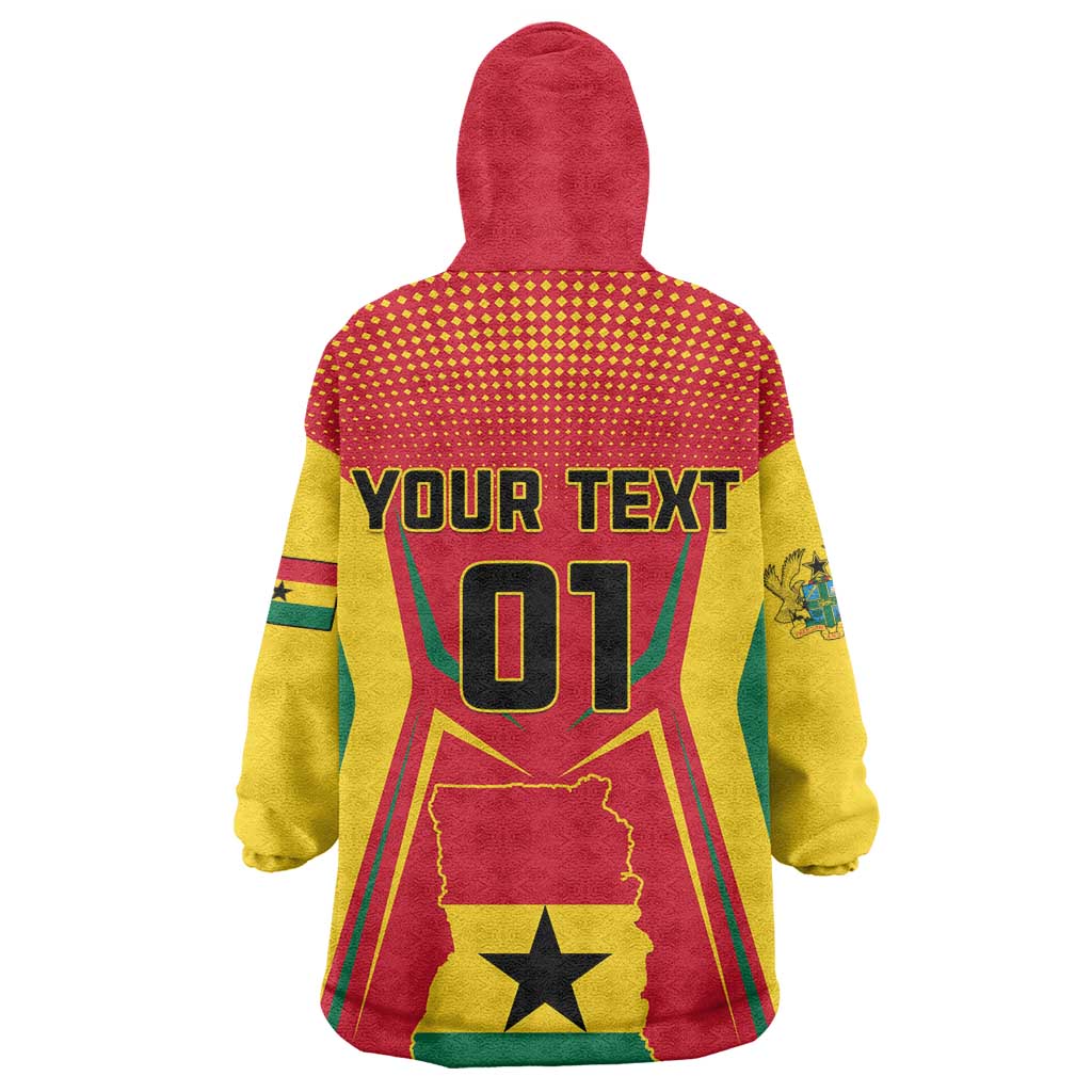 Support the Black Stars - Ghana Football Wearable Blanket Hoodie LT01