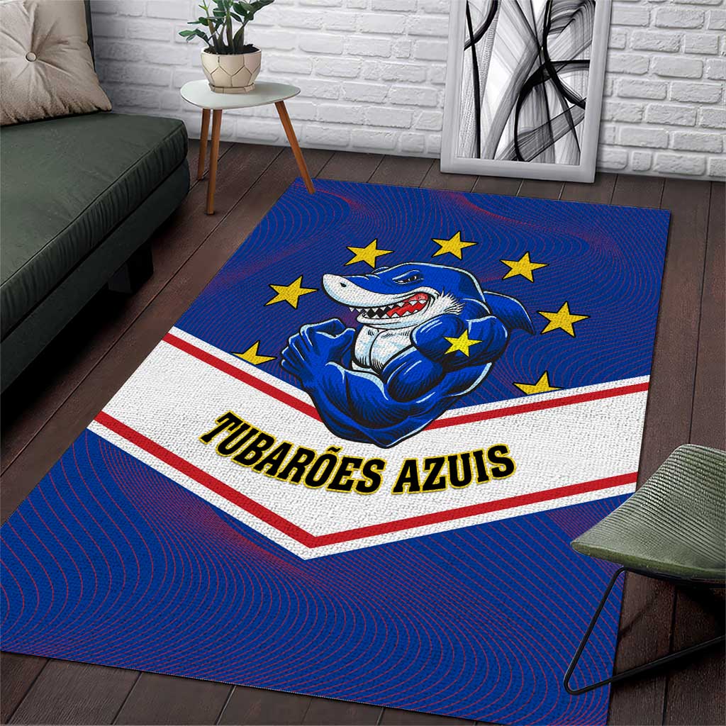 Support the Tubaroes Azuis - Cape Verde Football Area Rug LT01