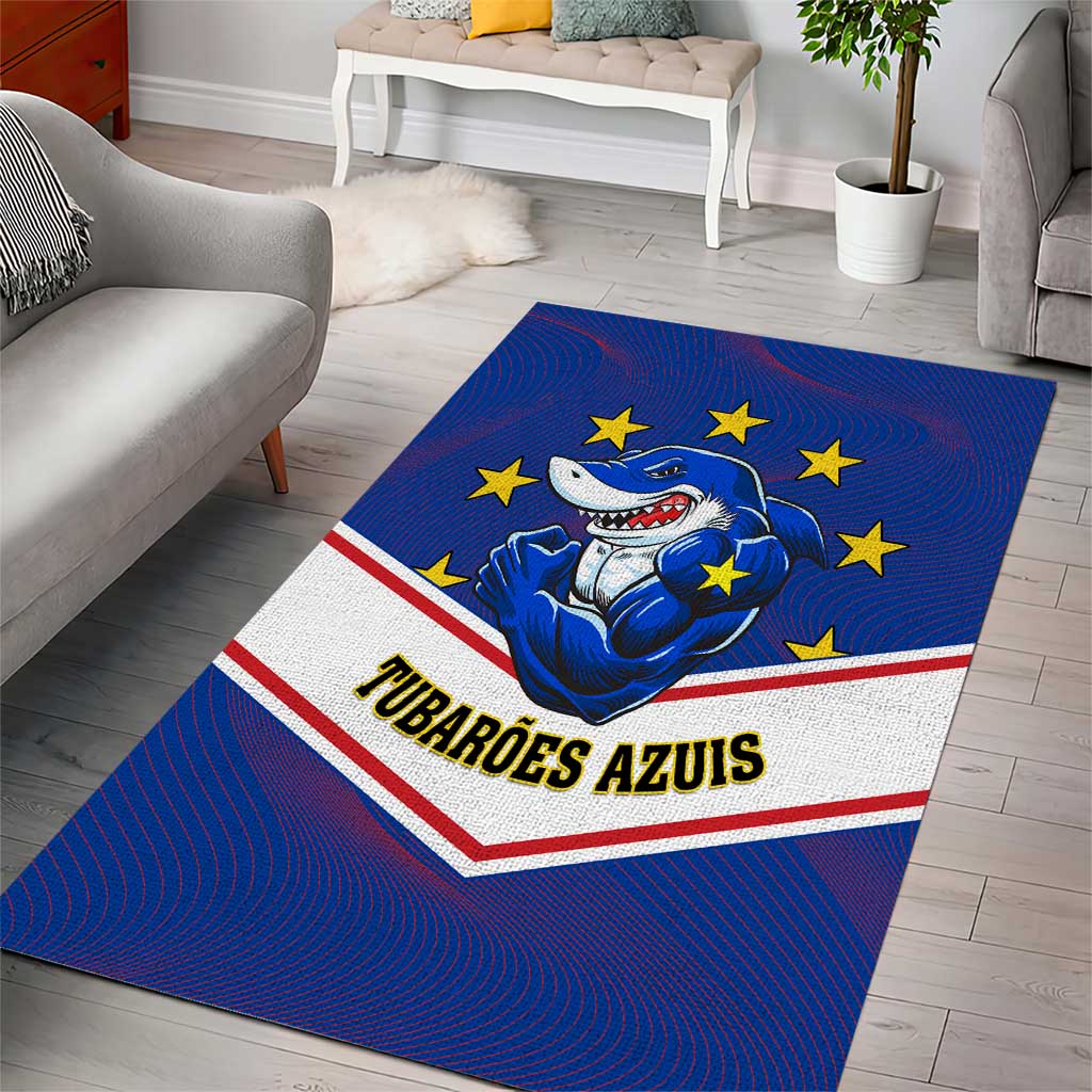 Support the Tubaroes Azuis - Cape Verde Football Area Rug LT01