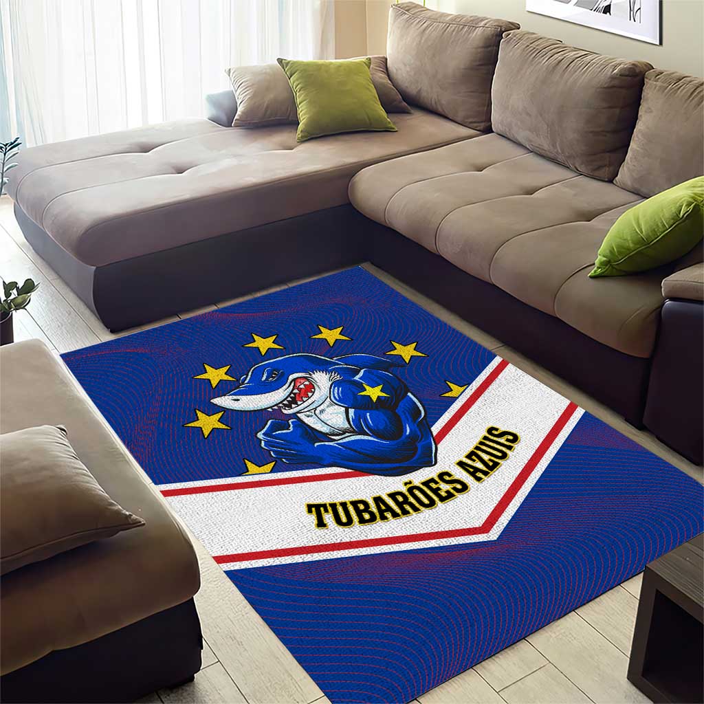 Support the Tubaroes Azuis - Cape Verde Football Area Rug LT01