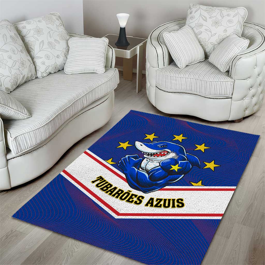 Support the Tubaroes Azuis - Cape Verde Football Area Rug LT01