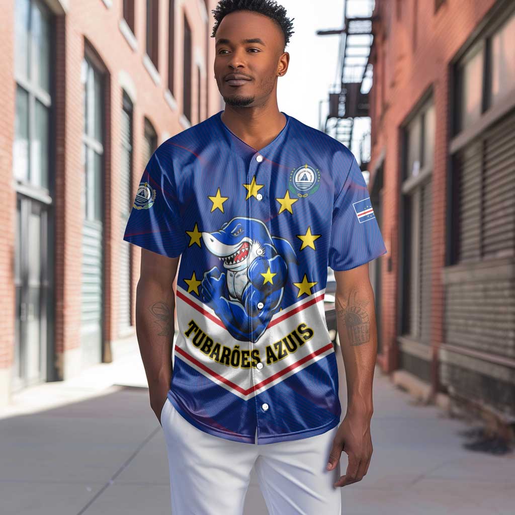 Support the Tubaroes Azuis - Cape Verde Football Baseball Jersey LT01