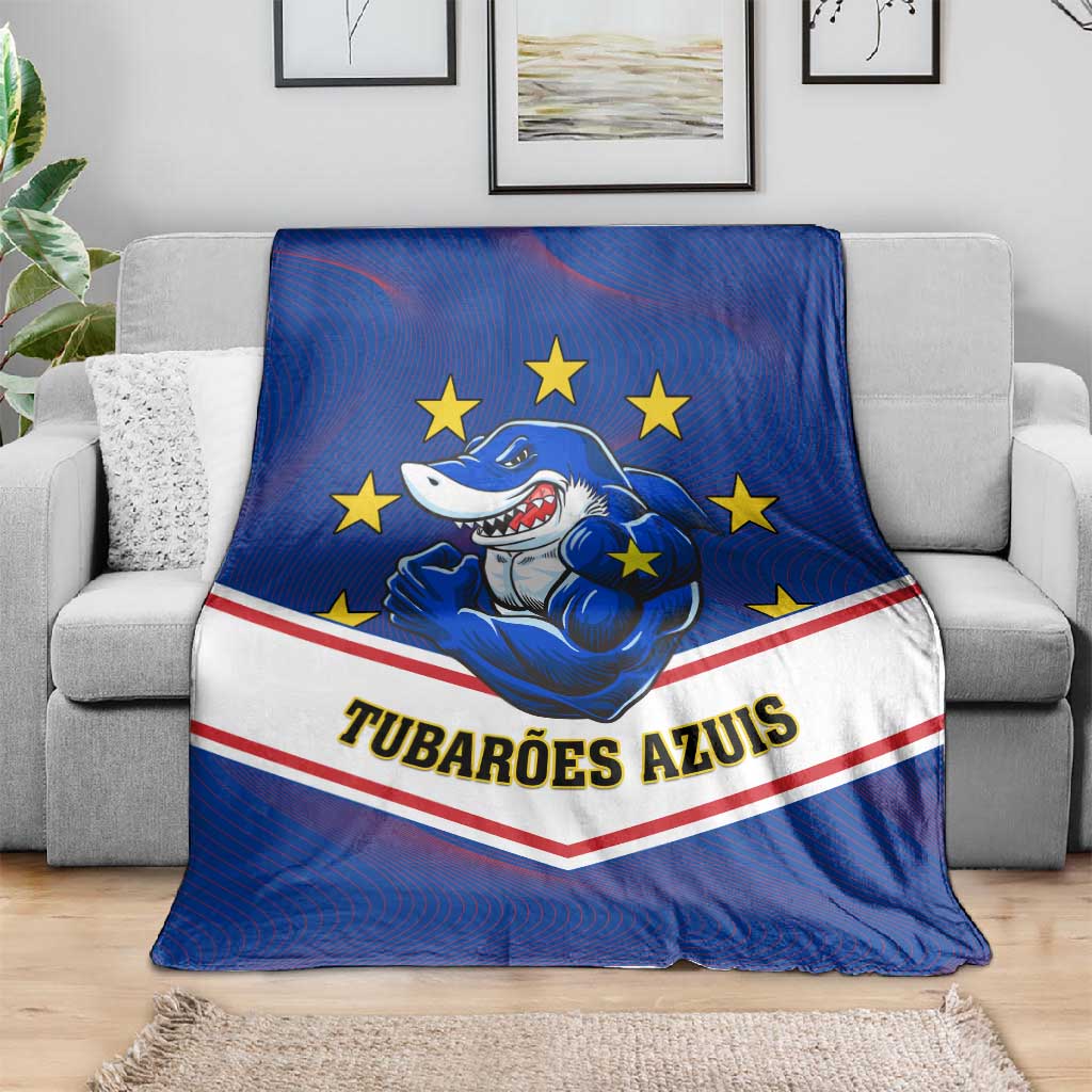 Support the Tubaroes Azuis - Cape Verde Football Blanket LT01
