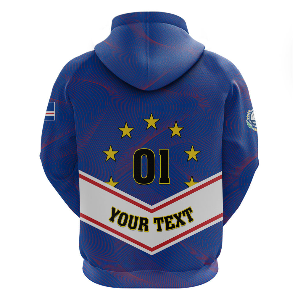 Cape Verde Football Hoodie Come On Tubaroes Azuis LT01