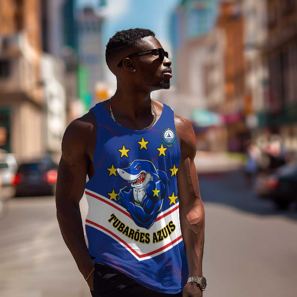 Support the Tubaroes Azuis - Cape Verde Football Men Tank Top LT01