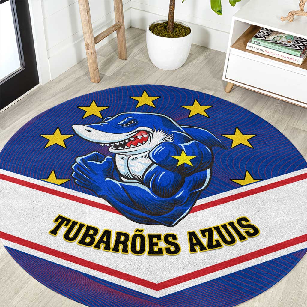 Support the Tubaroes Azuis - Cape Verde Football Round Carpet LT01