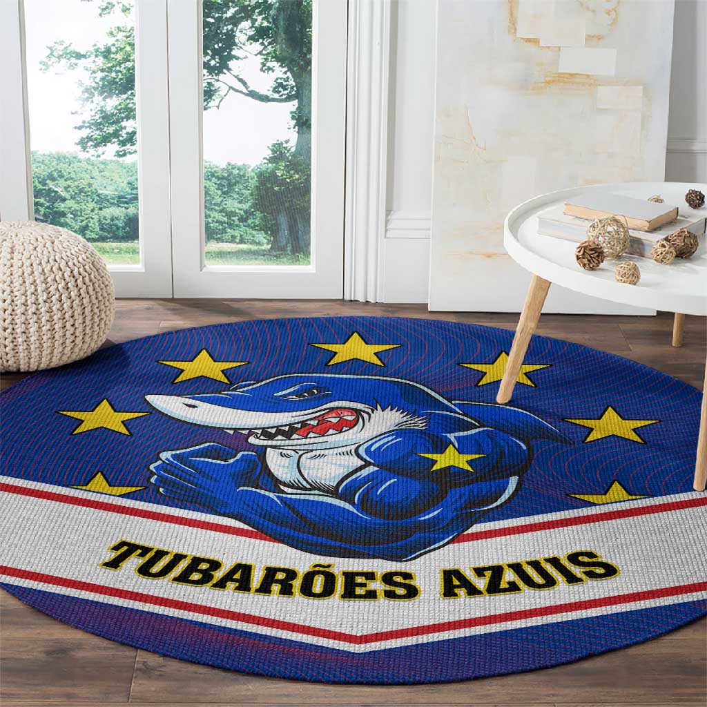 Support the Tubaroes Azuis - Cape Verde Football Round Carpet LT01
