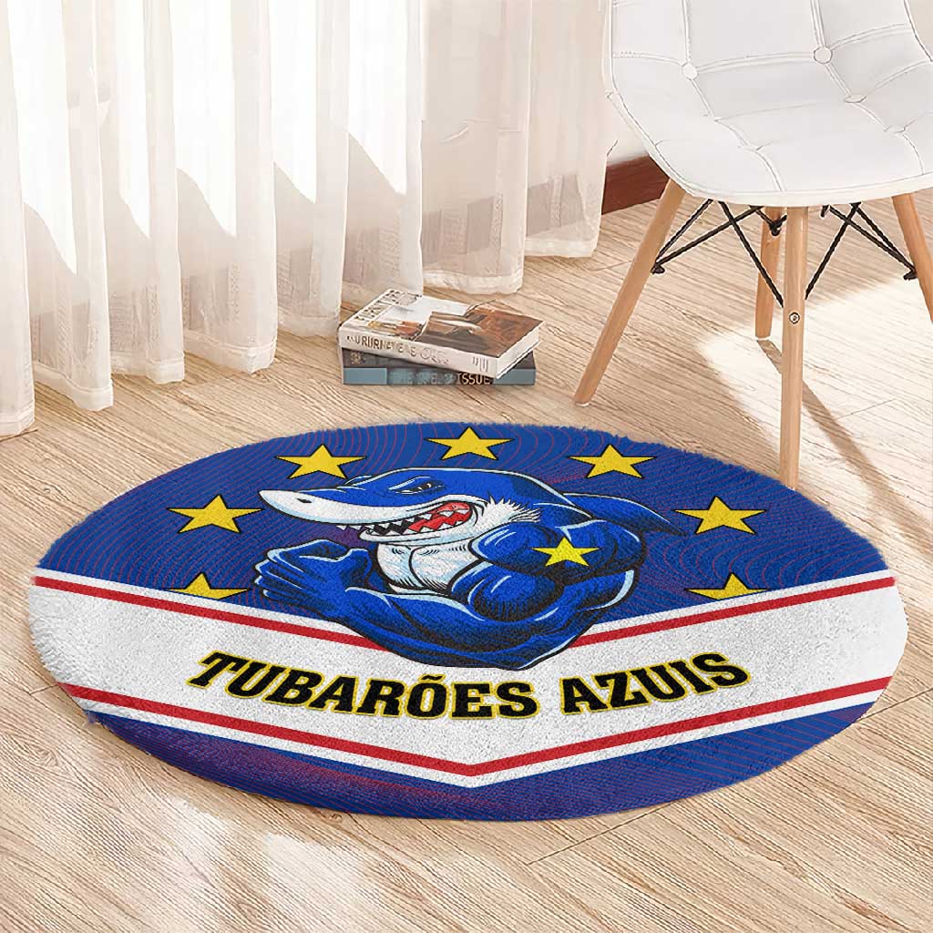 Support the Tubaroes Azuis - Cape Verde Football Round Carpet LT01