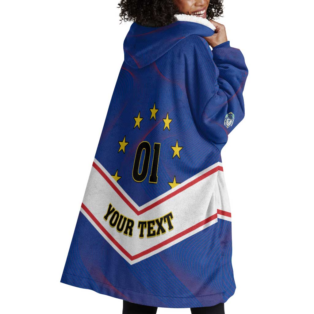 Support the Tubaroes Azuis - Cape Verde Football Wearable Blanket Hoodie LT01