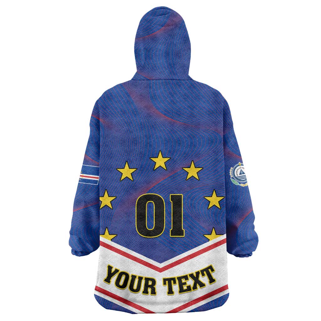 Support the Tubaroes Azuis - Cape Verde Football Wearable Blanket Hoodie LT01