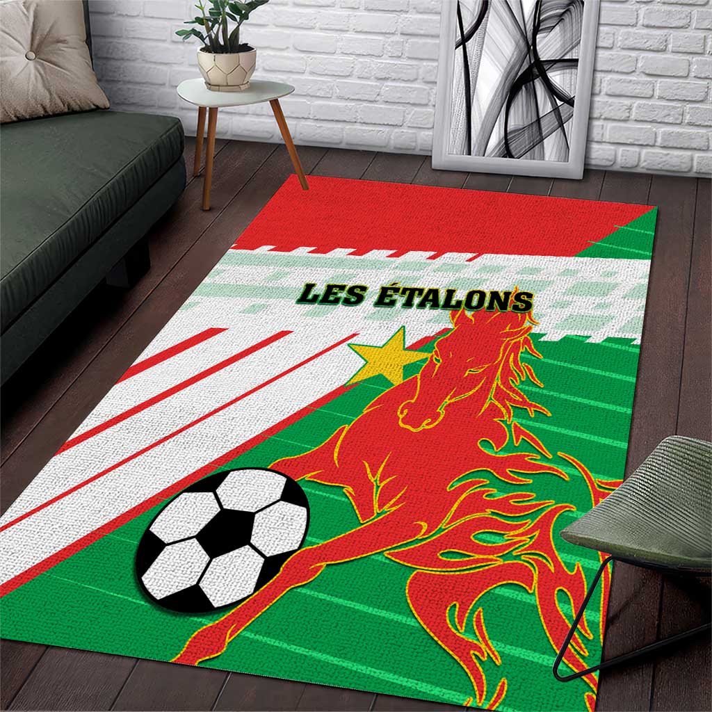 Support Les Etalons - Burkina Faso Football Area Rug LT01