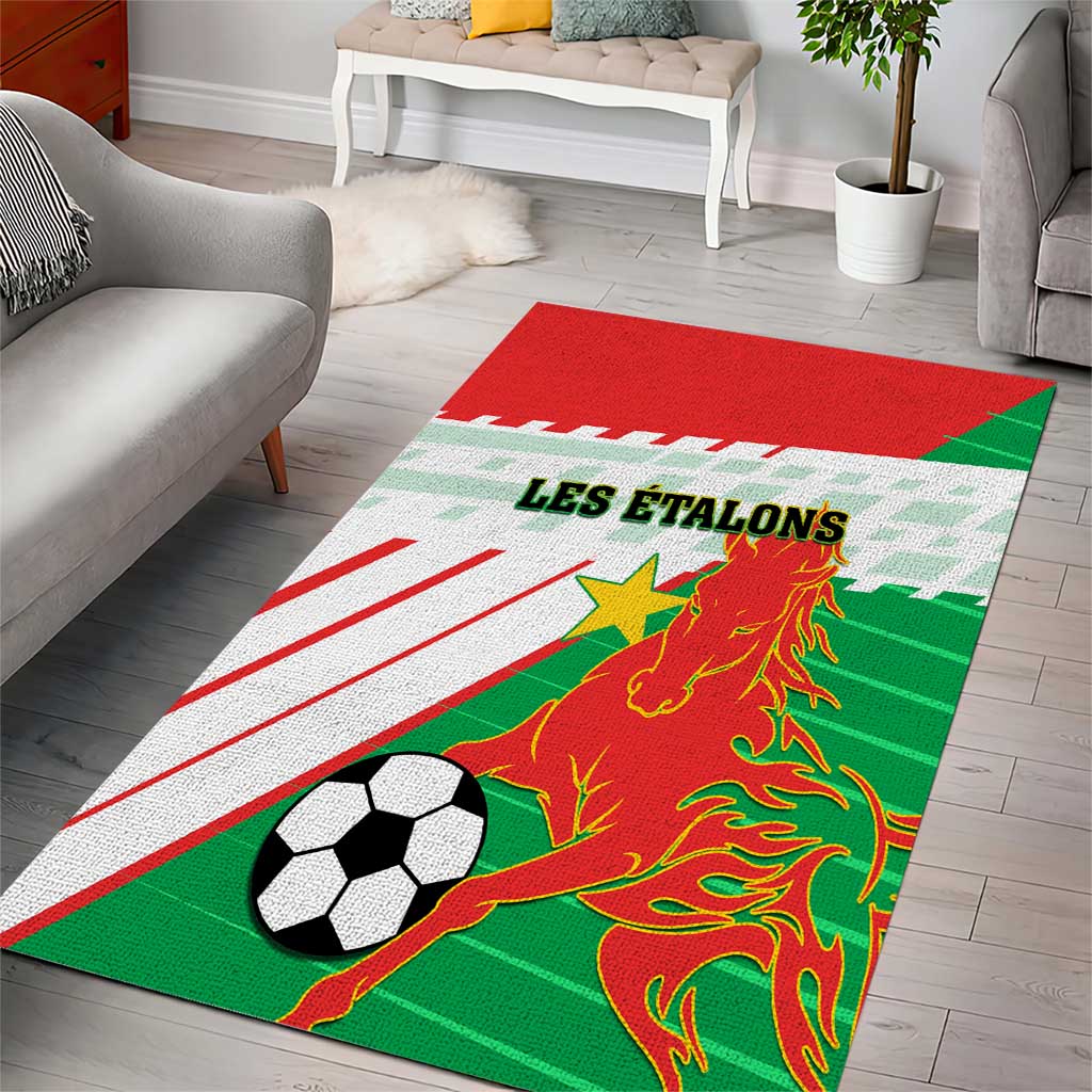 Support Les Etalons - Burkina Faso Football Area Rug LT01