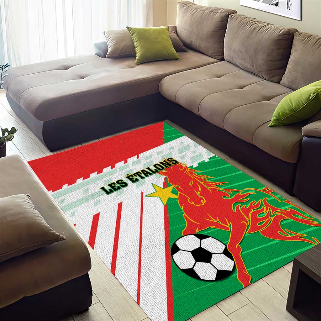 Support Les Etalons - Burkina Faso Football Area Rug LT01