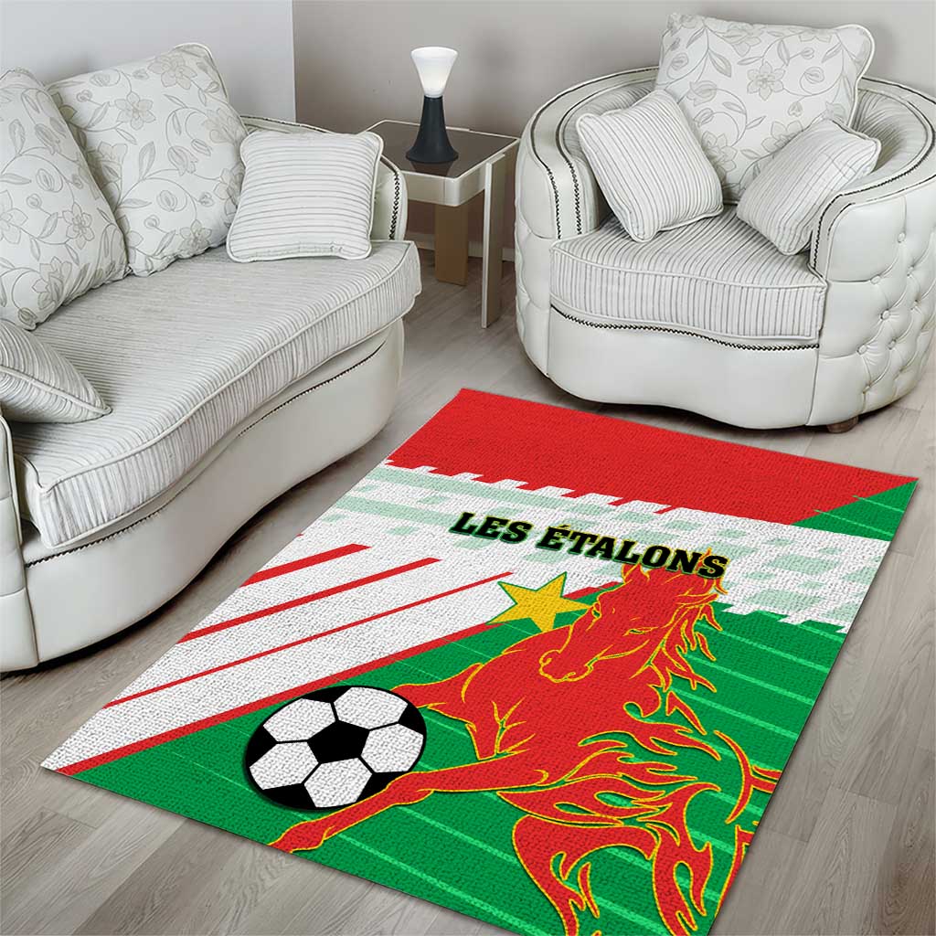 Support Les Etalons - Burkina Faso Football Area Rug LT01