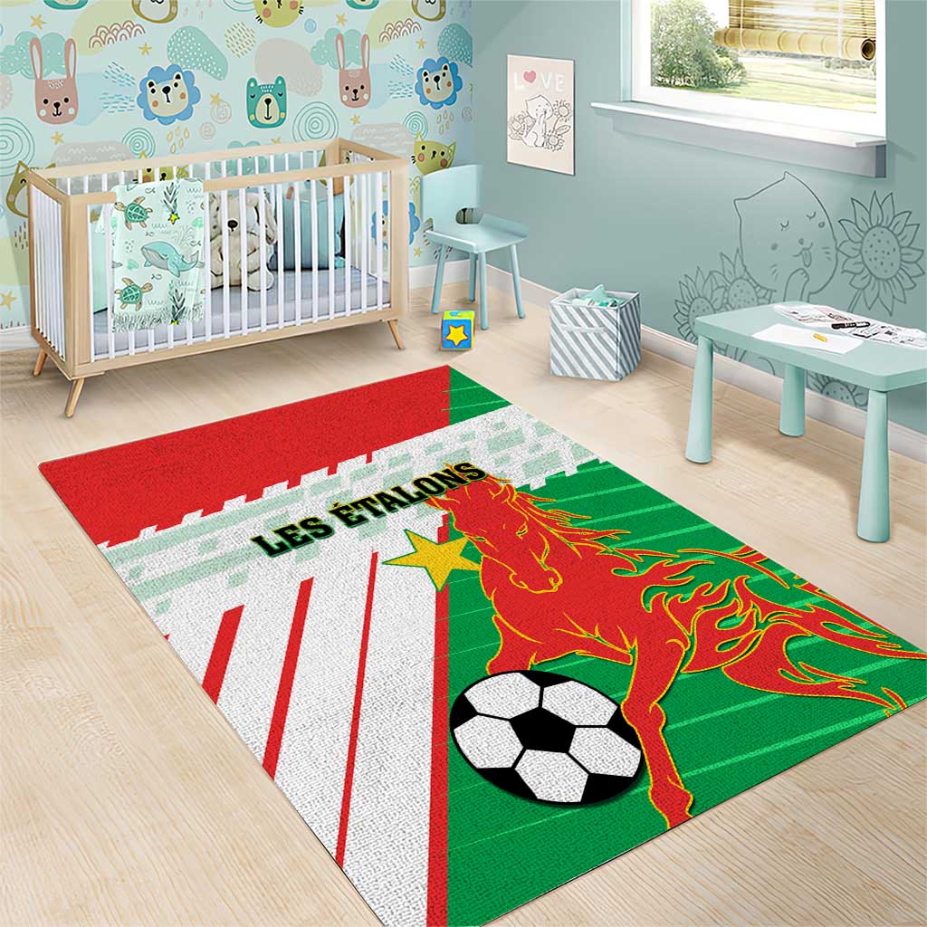Support Les Etalons - Burkina Faso Football Area Rug LT01