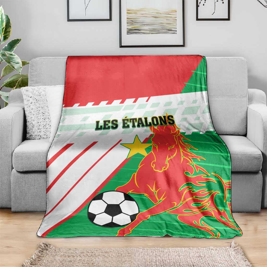 Support Les Etalons - Burkina Faso Football Blanket LT01