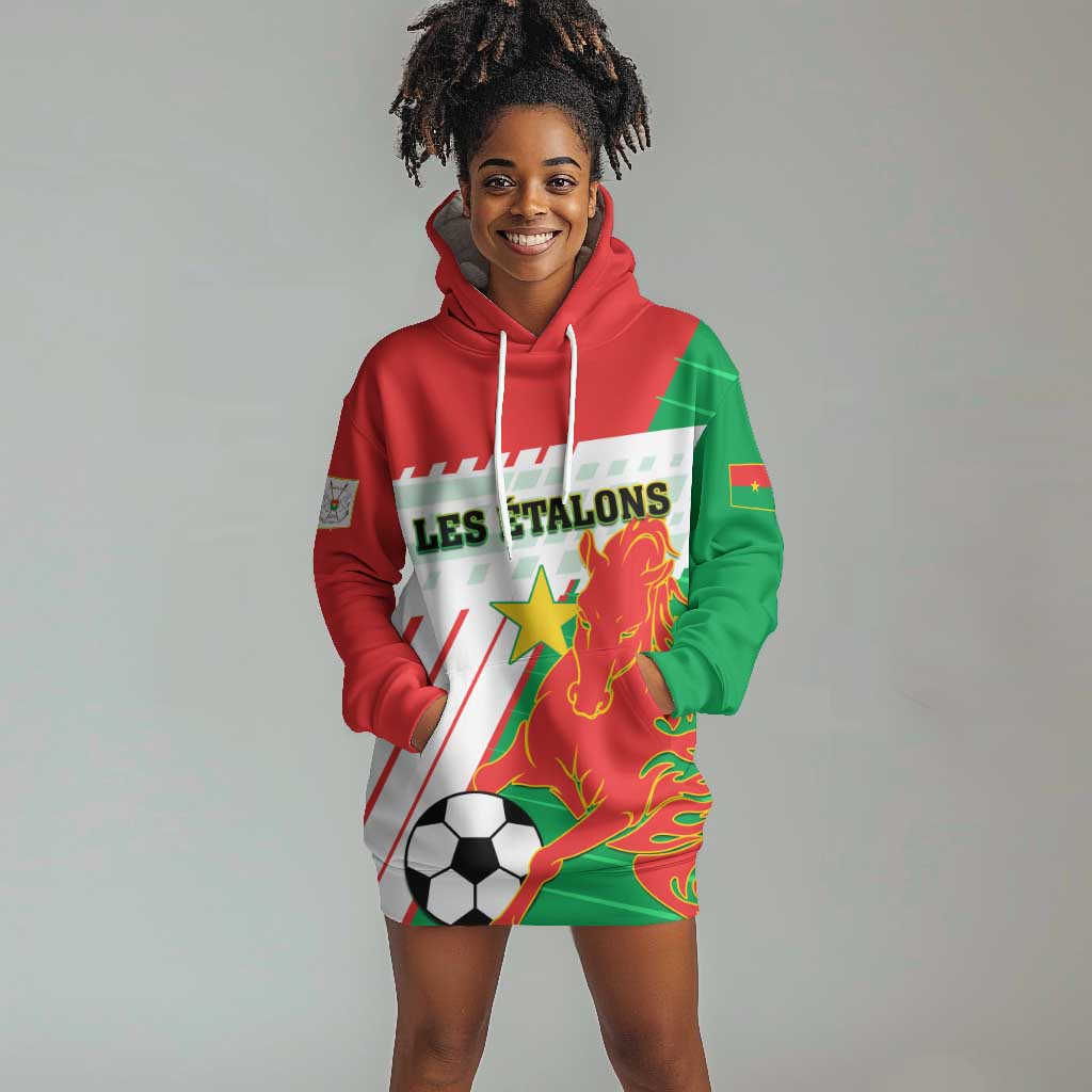 Support Les Etalons - Burkina Faso Football Hoodie Dress LT01