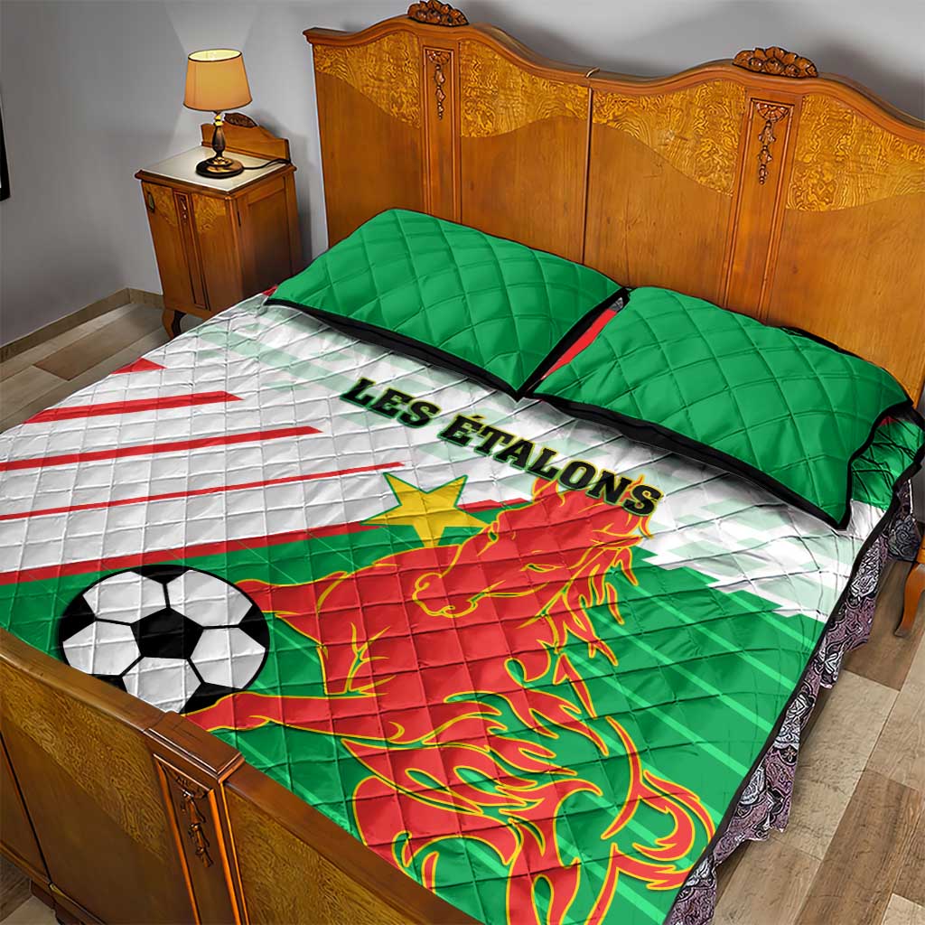 Support Les Etalons - Burkina Faso Football Quilt Bed Set LT01