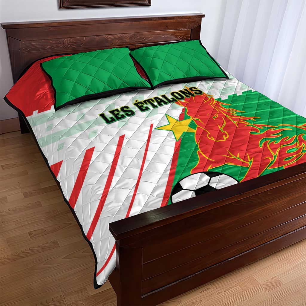 Support Les Etalons - Burkina Faso Football Quilt Bed Set LT01