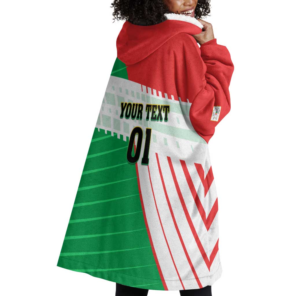 Support Les Etalons - Burkina Faso Football Wearable Blanket Hoodie LT01