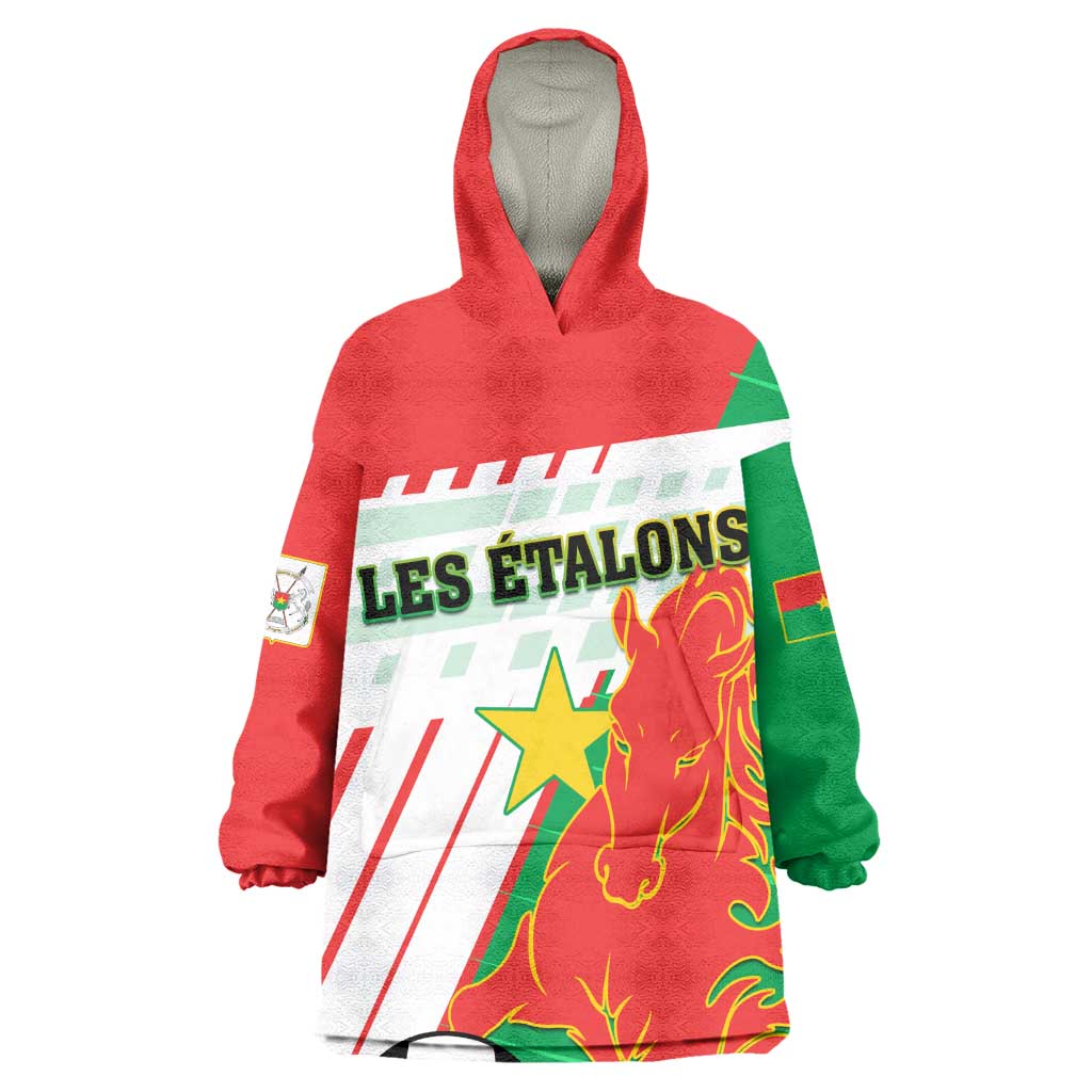 Support Les Etalons - Burkina Faso Football Wearable Blanket Hoodie LT01