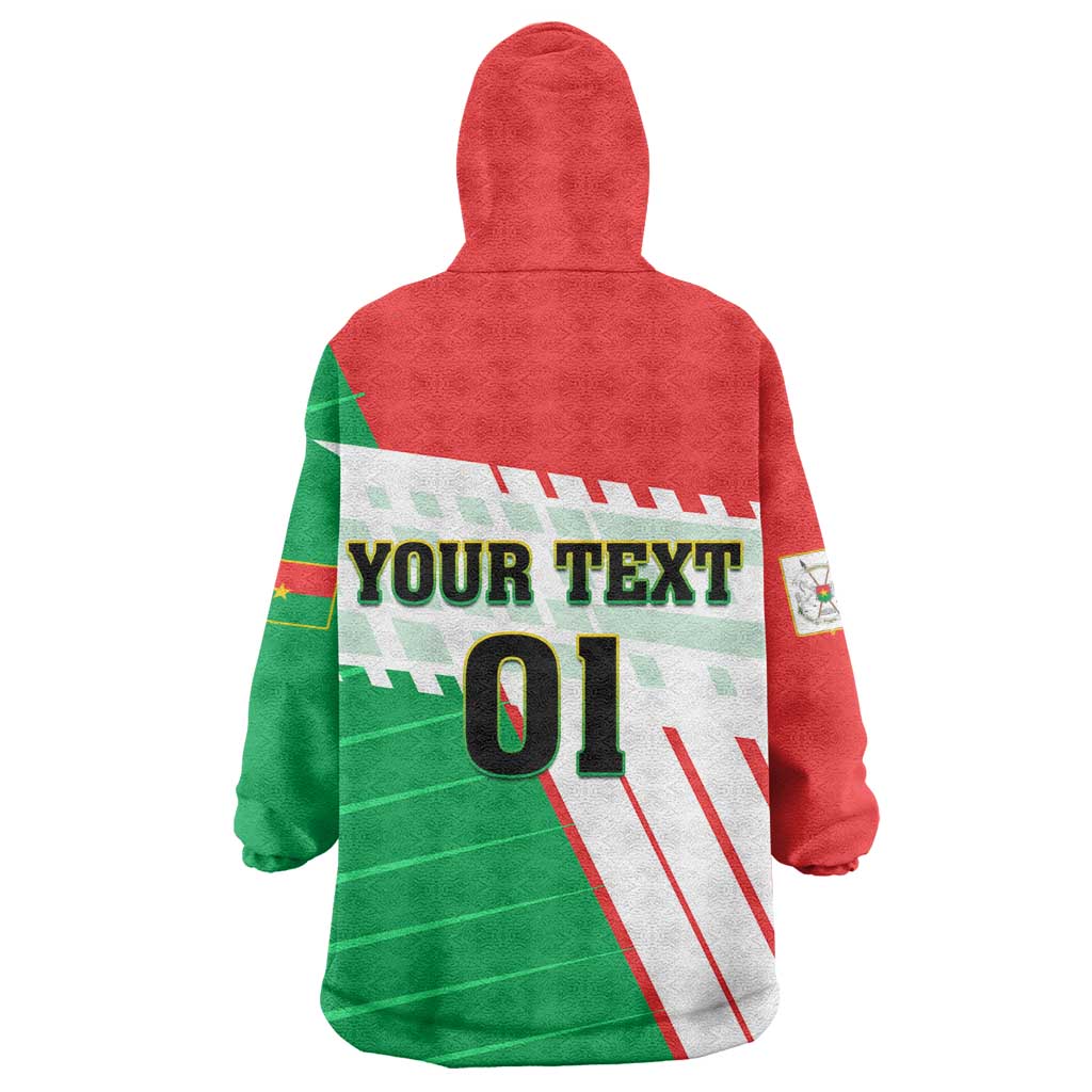 Support Les Etalons - Burkina Faso Football Wearable Blanket Hoodie LT01