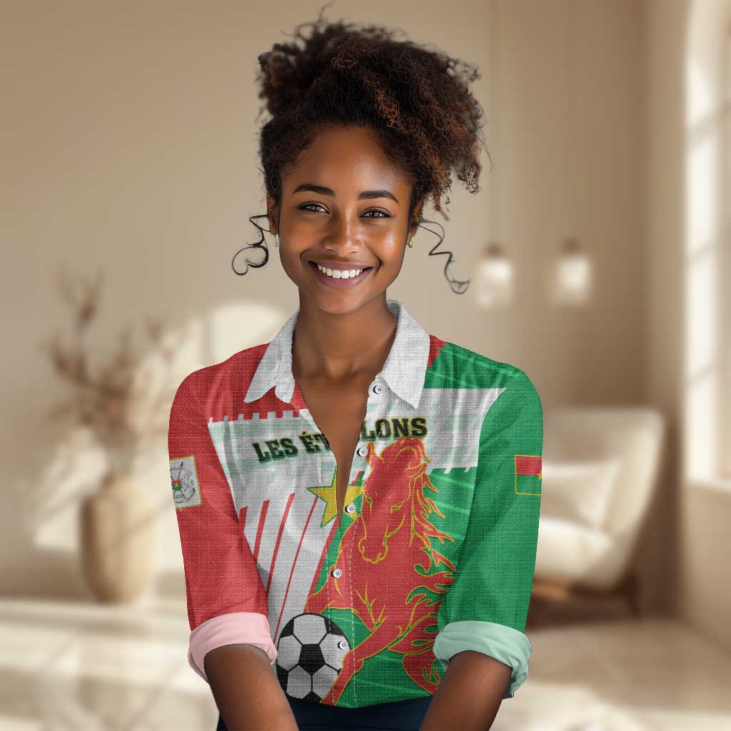 Support Les Etalons - Burkina Faso Football Women Casual Shirt LT01