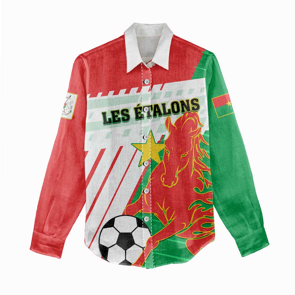Support Les Etalons - Burkina Faso Football Women Casual Shirt LT01