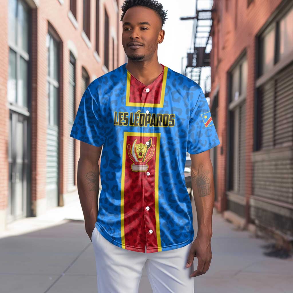 Support Les Leopards - DR Congo Football Baseball Jersey LT01