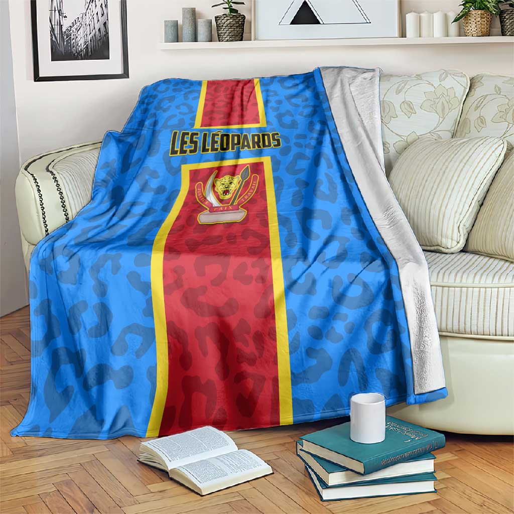 Support Les Leopards - DR Congo Football Blanket LT01