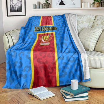 Support Les Leopards - DR Congo Football Blanket LT01