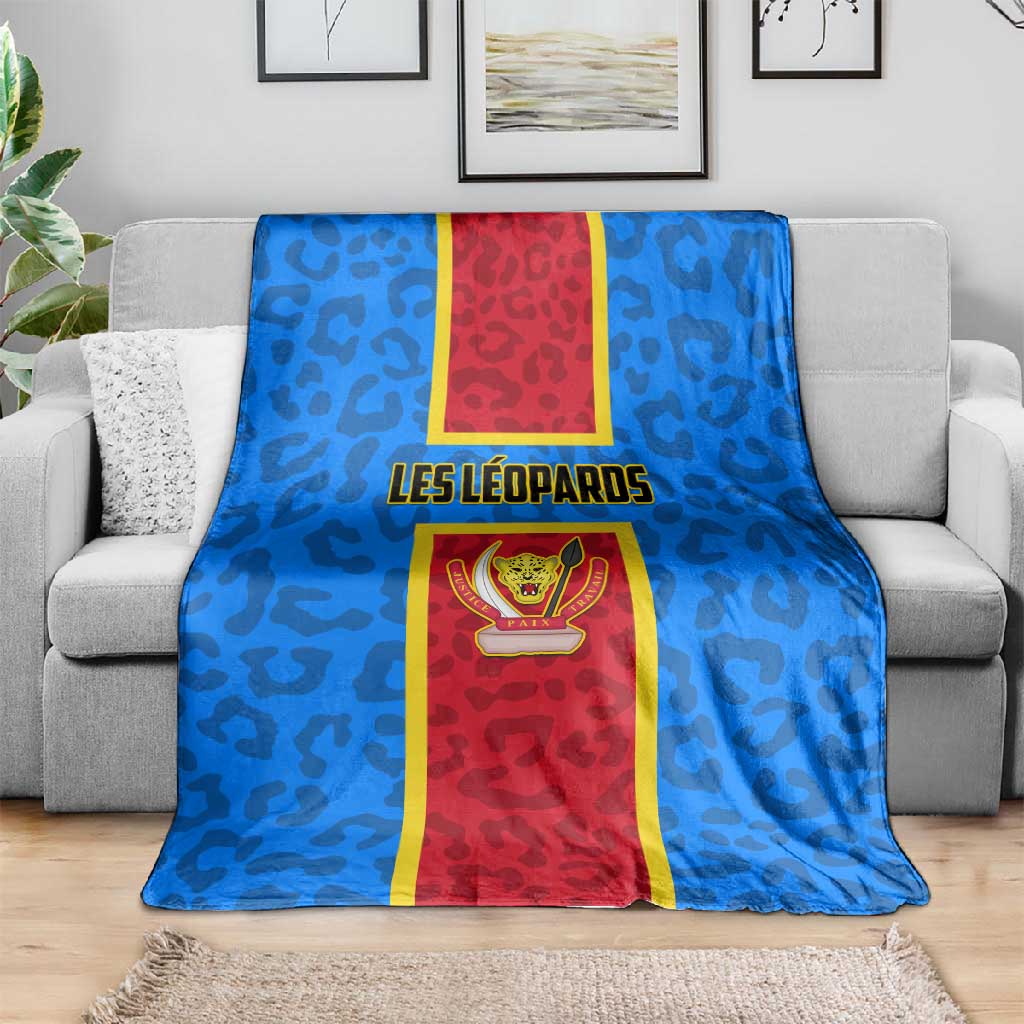 Support Les Leopards - DR Congo Football Blanket LT01