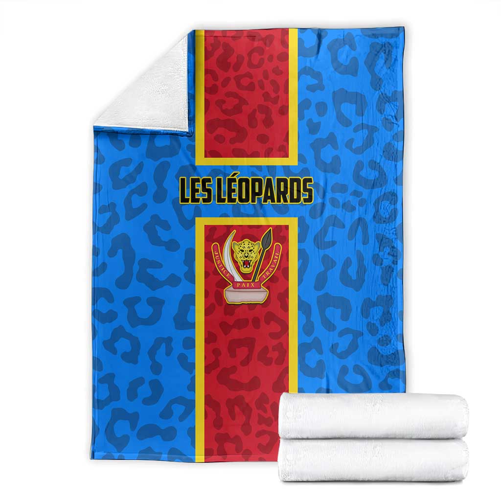 Support Les Leopards - DR Congo Football Blanket LT01