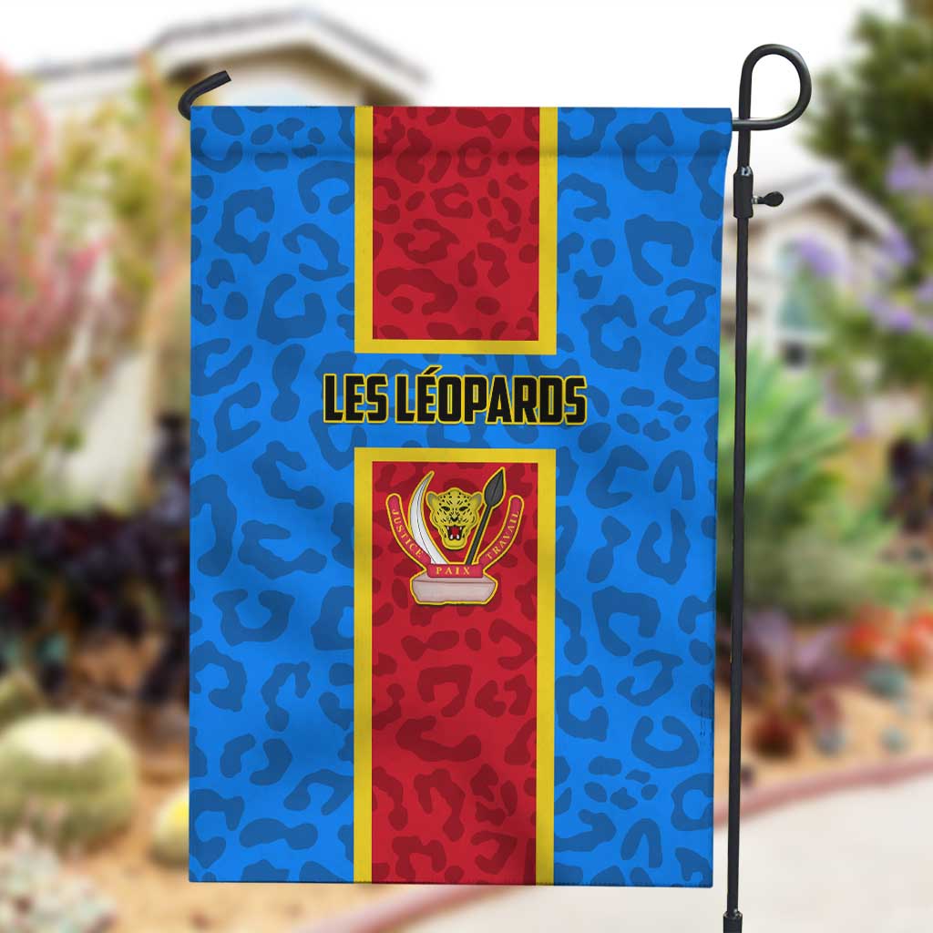 Support Les Leopards - DR Congo Football Garden Flag LT01