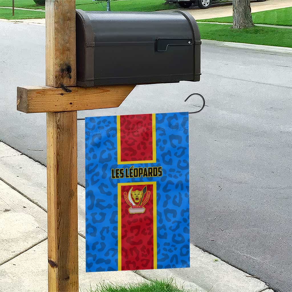 Support Les Leopards - DR Congo Football Garden Flag LT01