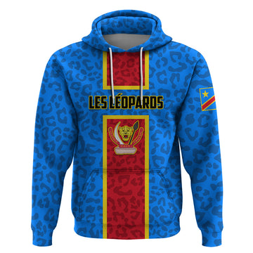 DR Congo Football Hoodie Go Les Leopards LT01