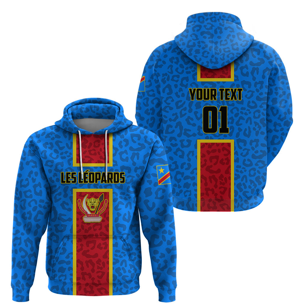 DR Congo Football Hoodie Go Les Leopards LT01