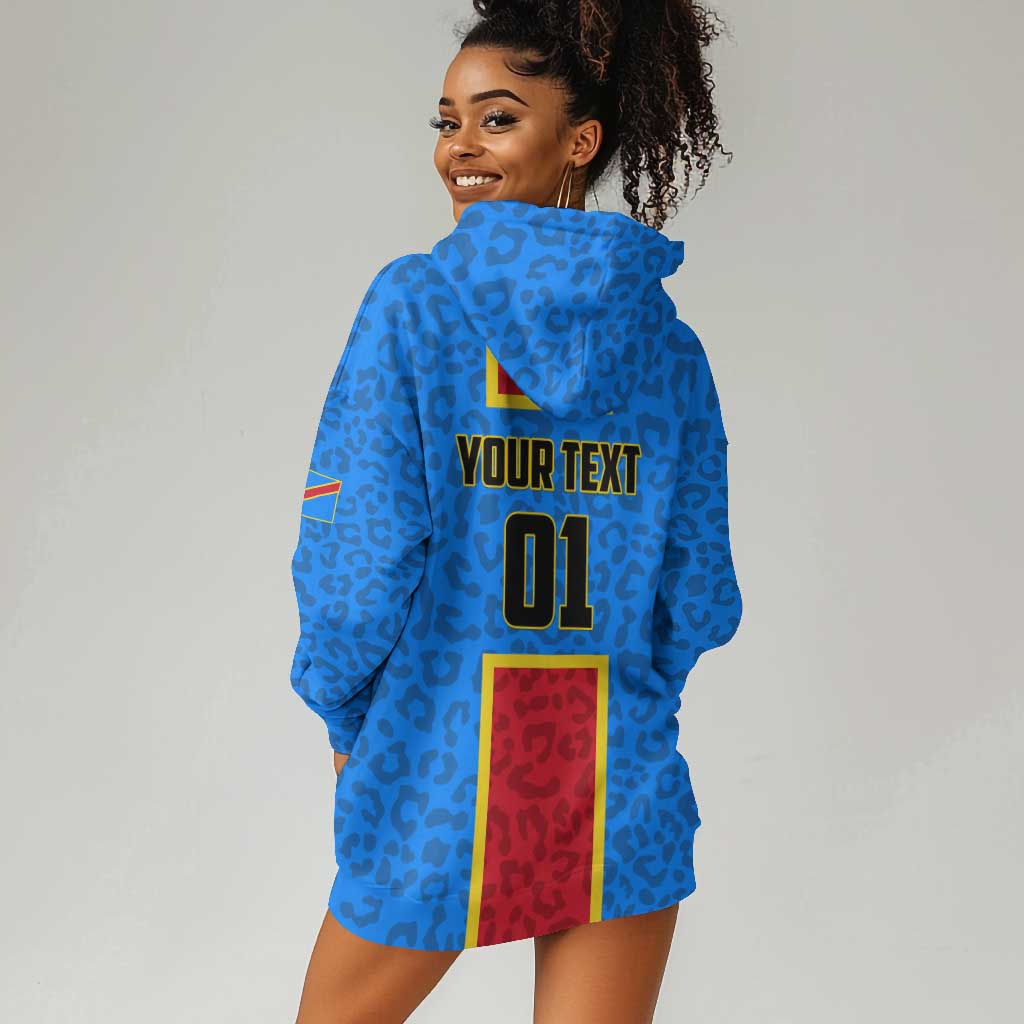 Support Les Leopards - DR Congo Football Hoodie Dress LT01