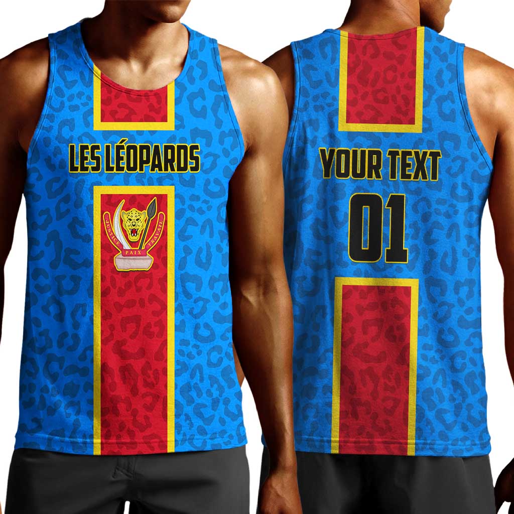 Support Les Leopards - DR Congo Football Men Tank Top LT01